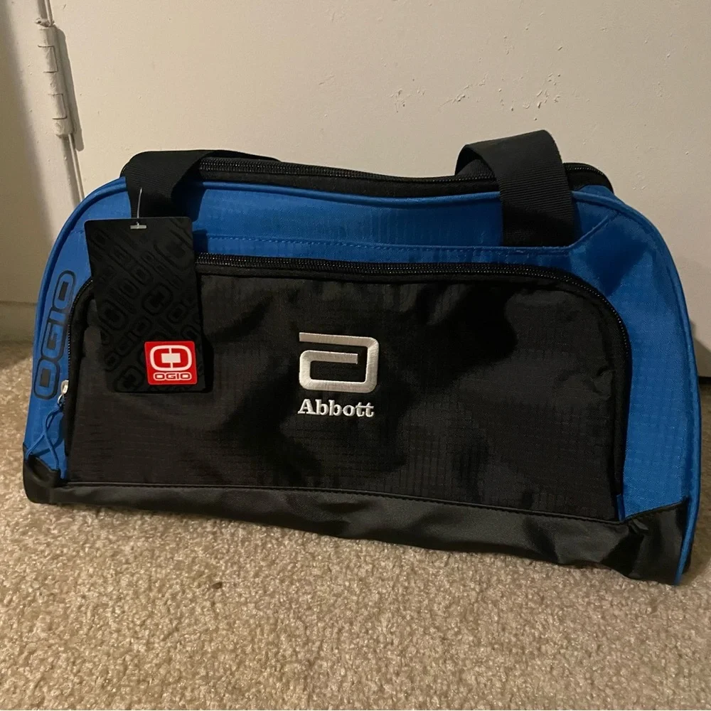 OGIO Blue and Black Travel Duffel with Logo
